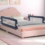 Barandilla de cama plegable, barrera de seguridad para bebés que se abate