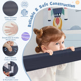 Barandilla de cama plegable, barrera de seguridad para bebés que se abate