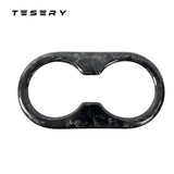 Backseat Cup Holder for Tesla Model 3 Model Y - Carbon Fiber Interior Mods