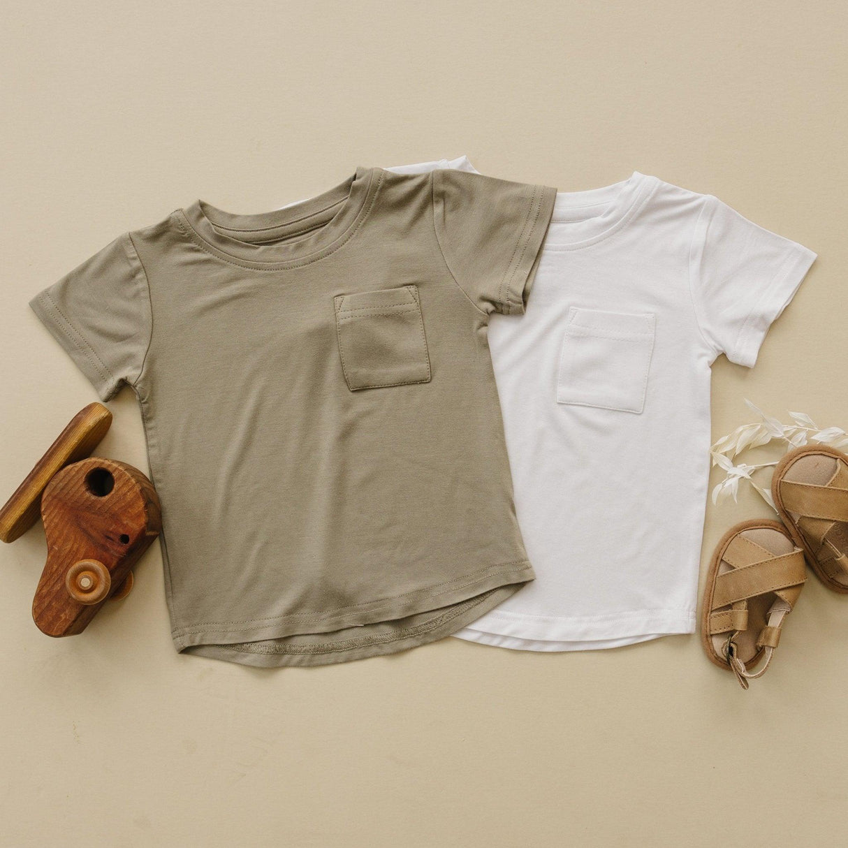 Camiseta de bolsillo de bambú