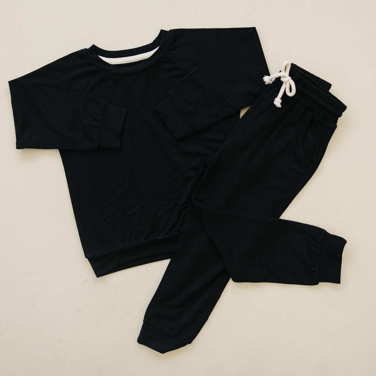 Sudadera de cuello redondo de rizo de bambú