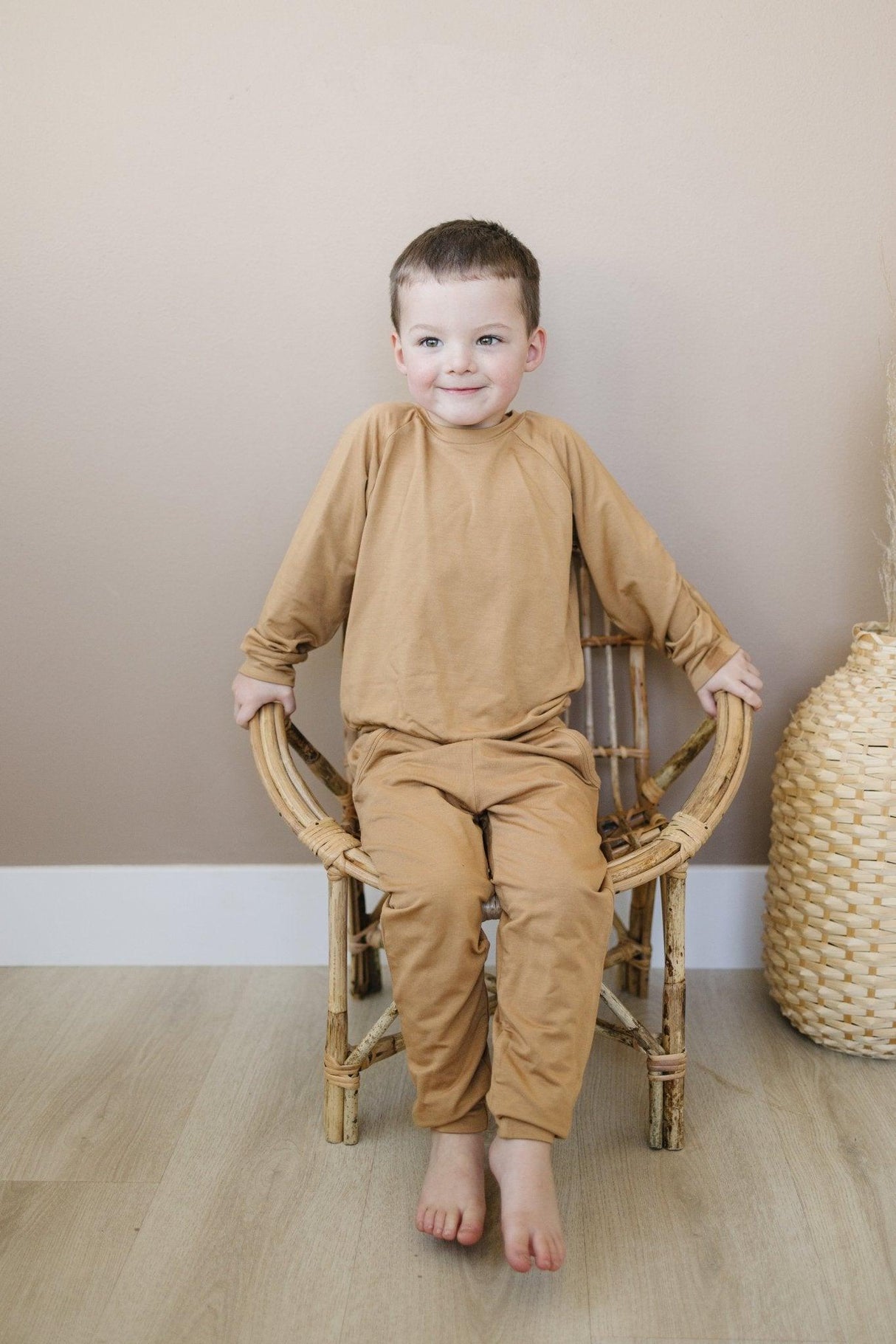 Pantalones de chándal de rizo de bambú