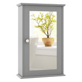 Armario de pared para baño con puerta de espejo individual