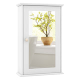 Armario de pared para baño con puerta de espejo individual