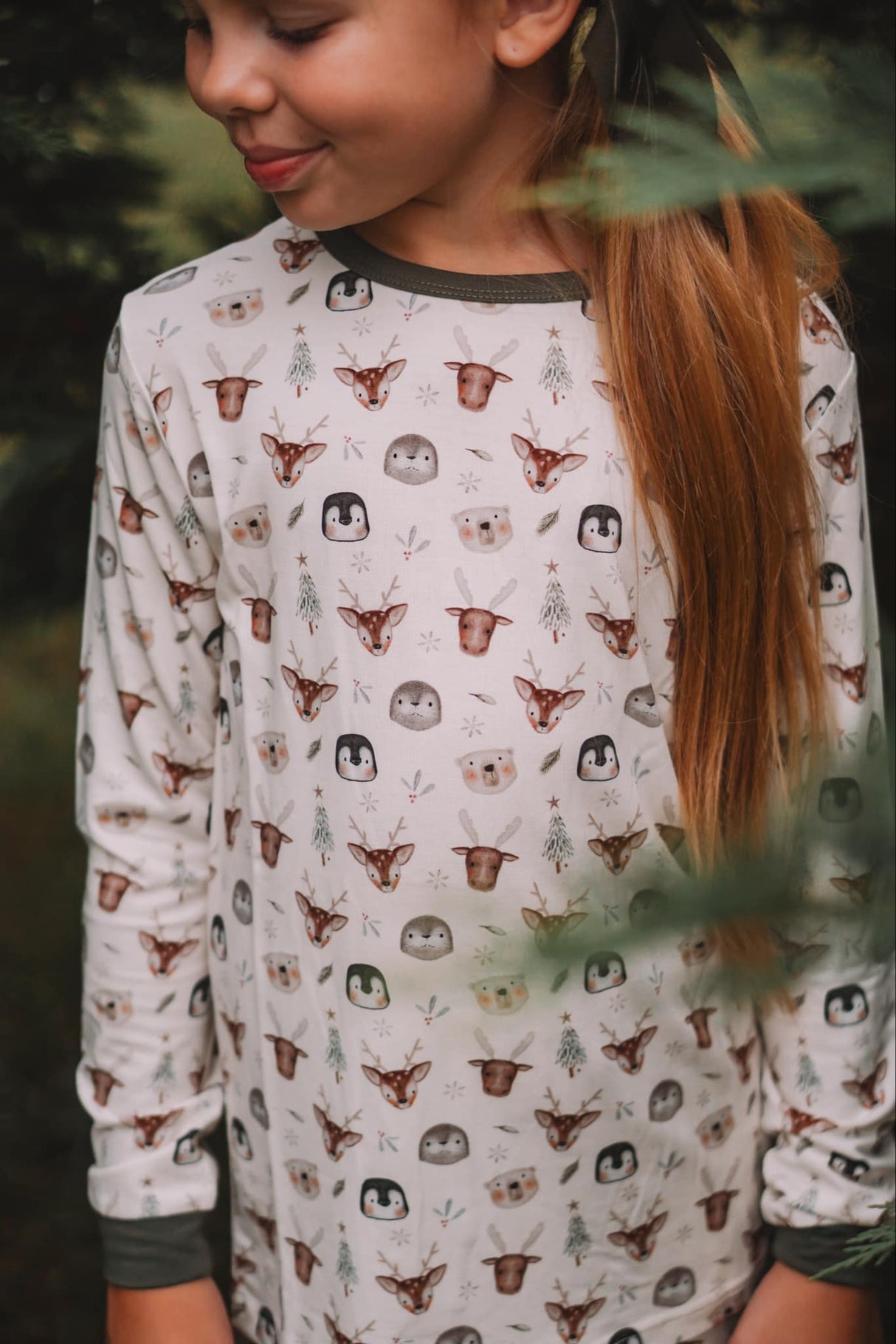Pijama de Bambú de 2 piezas "Amigos del Polo Norte"