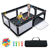 Extra-Large Safety Baby Fence with 50 Ocean Balls