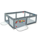 Extra-Large Safety Baby Fence with 50 Ocean Balls