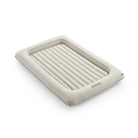 Colchón de aire de viaje hinchable 2 en 1 multiusos para niños pequeños con bomba eléctrica - Gris
