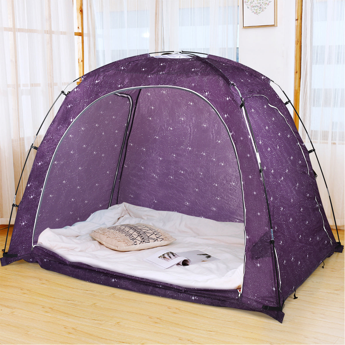 Tienda de juego de privacidad interior para cama con bolsa