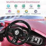 Coche eléctrico infantil Volkswagen Beetle con control remoto