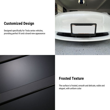 Black License Plate Frame for Tesla (2pcs)