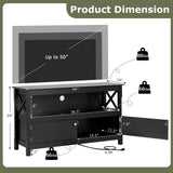 44 Inch Wooden Storage Cabinet TV Stand