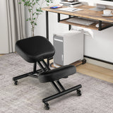 Silla Ergonómica Ajustable para Arrodillarse con Varilla de Resorte de Gas Mejorada y Cojines de Espuma Gruesos