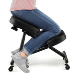 Silla Ergonómica Ajustable para Arrodillarse con Varilla de Resorte de Gas Mejorada y Cojines de Espuma Gruesos