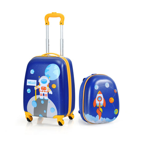 Juegos de equipaje de 2 piezas para niños con mochila y maleta para viajar