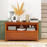 44 Inch Wooden Storage Cabinet TV Stand