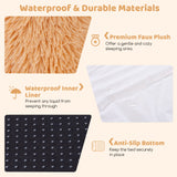 Cama Lavable y Esponjosa para Perros (Humanos) con Manta Suave y Almohada Mullida