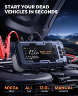 【Top-Rated】Buture Beta07 Car Jump Starter 6000A丨160PSI Smart Inflating, PD45W Fast Charge