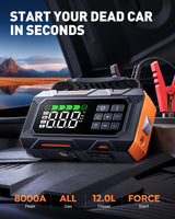 【New Arrivals】Buture Beta09 Car Jump Starter 8000A with 160 PSI Air Compressor丨16-in-1 Roadside Kit