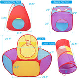 7 Piezas Tiendas de Juego Pop Up de Piscina de Bolas para Niños