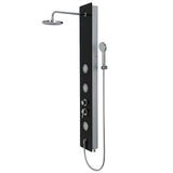 59 Inch Tempered Glass Shower Panel with Hand Shower