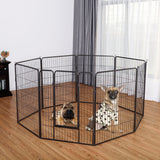 8 Metal Panel Heavy Duty Pet Playpen Dog Fence with Door