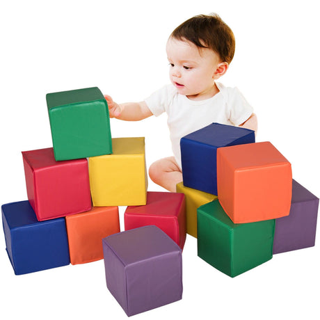 12 Piezas de Bloques Grandes de Espuma de PU de 8 Pulgadas para Niños