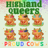 Pride Cow: Bisexual Rainbow LGBTQIA+ Enamel Pin