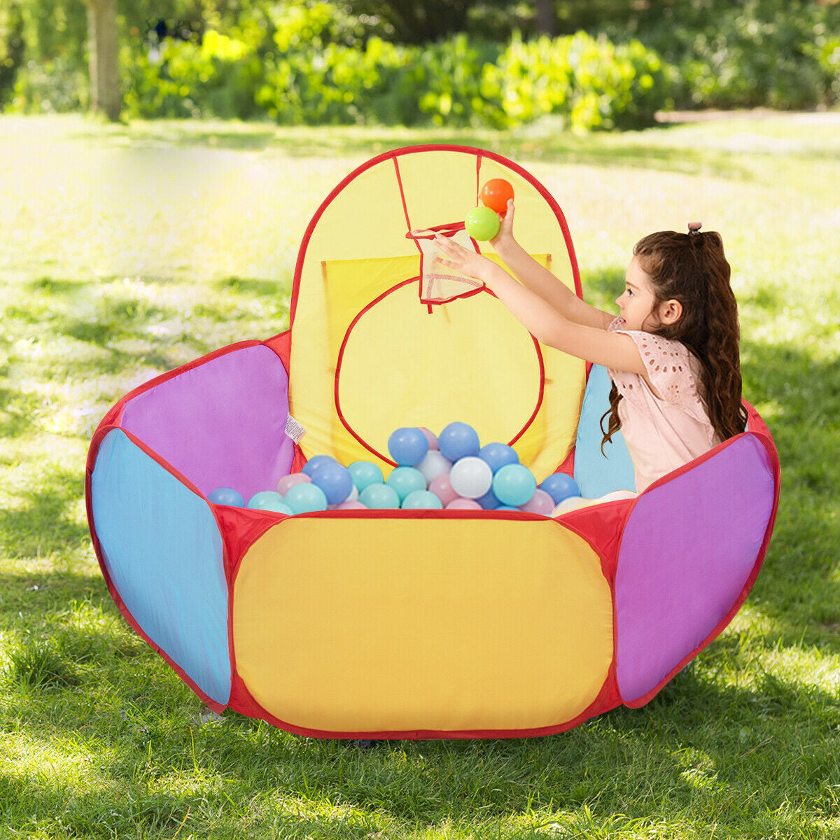 7 Piezas Tiendas de Juego Pop Up de Piscina de Bolas para Niños