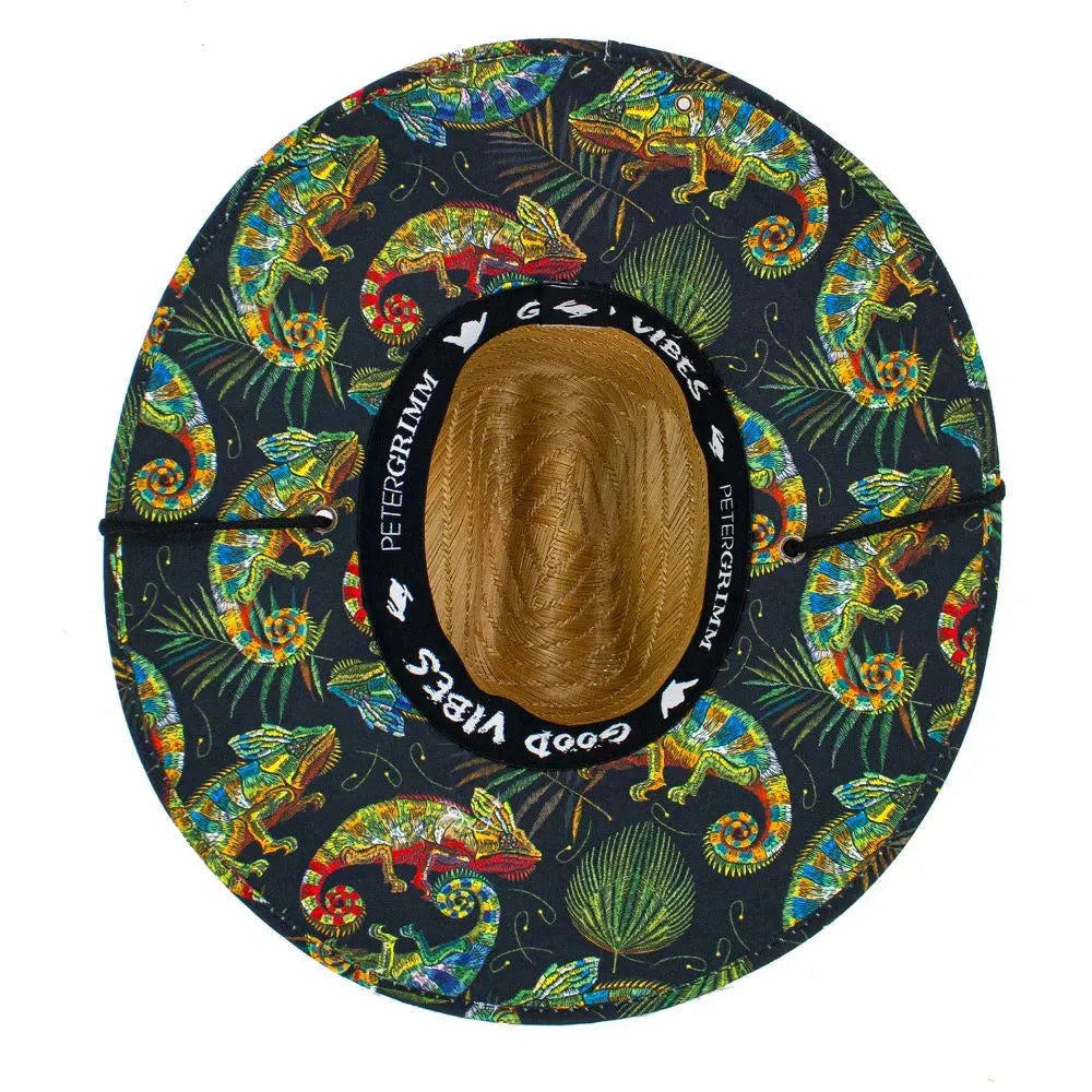 Peter Grimm Camaleon - Sombrero de salvavidas de paja de centeno