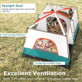 Tienda de campaña para 6-8 personas con habitaciones dobles y 2 puertas