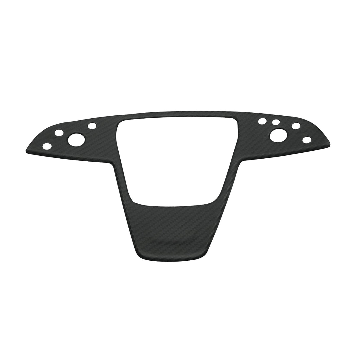 Carbon Fiber Yoke Steering Wheel Trim Panel Cover for Model S/X 2021+