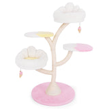 Árbol para Gatos de Múltiples Niveles Torre para Gatos con 2 Perchas para Gatos 2 Plataformas-Rosa