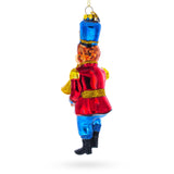 Monkey Nutcracker with Trumpet Glass Christmas Ornament