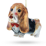 Spaniel Glass Christmas Ornament
