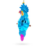 Parrot with Colorful Beads Glass Christmas Ornament