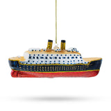 Titanic Ship Glass Christmas Ornament