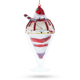 Dessert Cake Glass Christmas Ornament