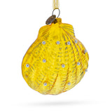 Sea Shell Glass Christmas Ornament