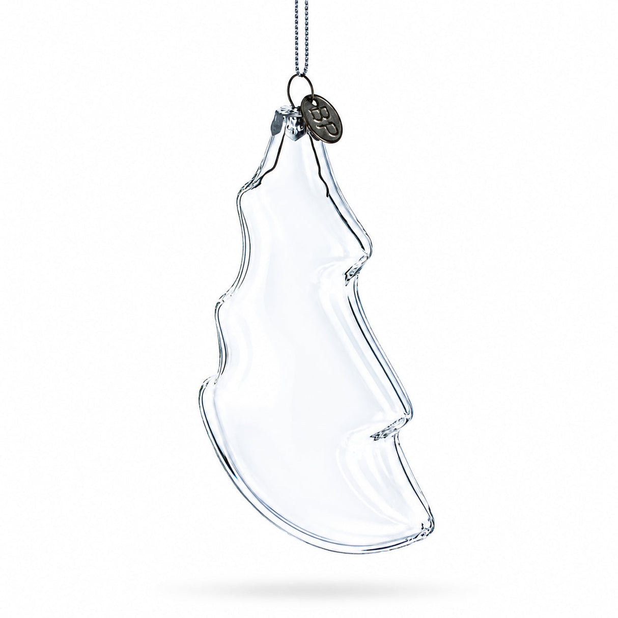 Christmas Tree Clear Glass Christmas Ornament