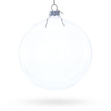 Large Clear Glass Ball Christmas Ornament 4.6 Inches