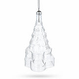 Gifts by Christmas Tree Clear Glass Christmas Ornament.