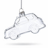 Car Clear Glass Christmas Ornament