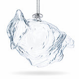 Cardinal Clear Glass Christmas Ornament