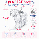 Horse Clear Glass Christmas Ornament