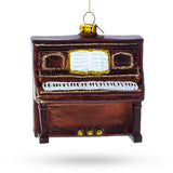 Vintage Upright Piano Glass Christmas Ornament