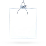 Flask Clear Glass Christmas Ornament