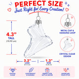 Running Shoe Clear Glass Christmas Ornament