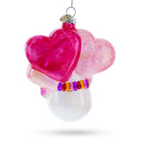 Adorable Pink Snowman Baby's First Christmas Glass Ornament