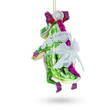 Cookie-Bearing Dragon Delight Glass Christmas Ornament